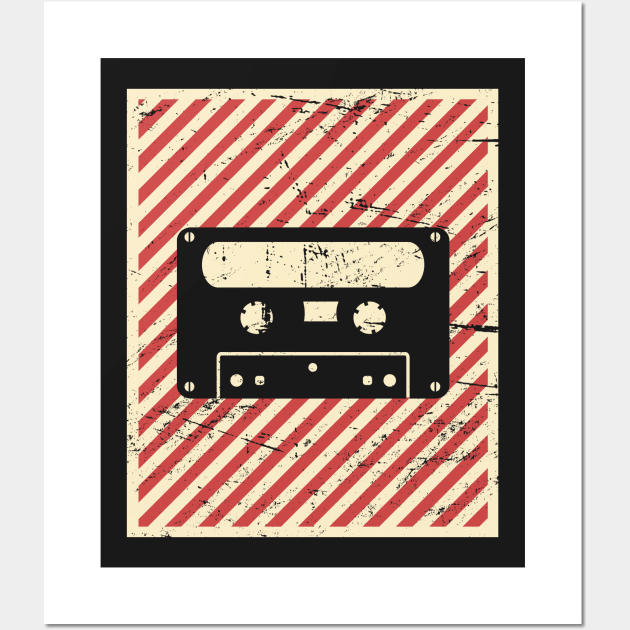 Vintage Style Cassette Poster Wall Art by MeatMan